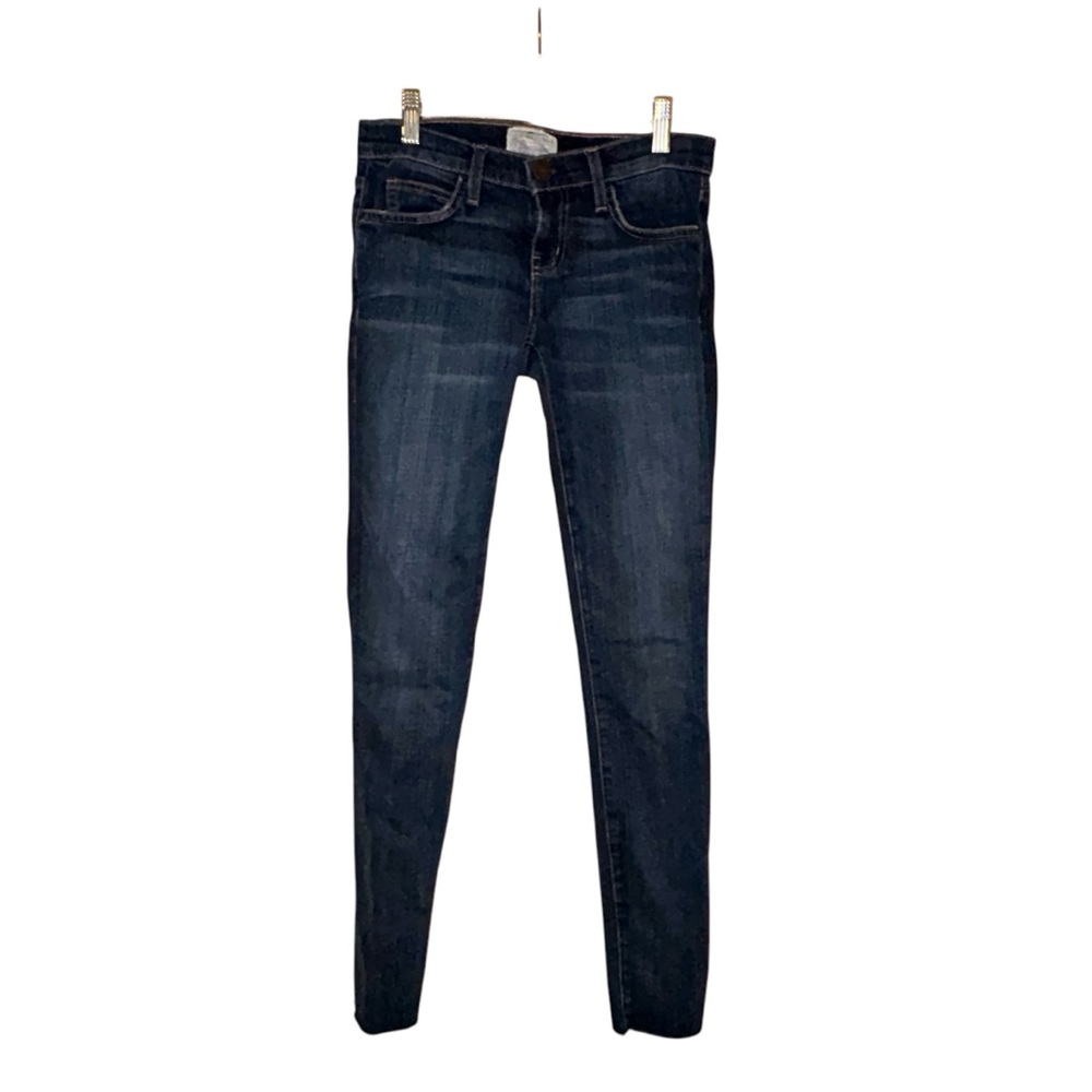 Current/Elliott The Rolled Skinny Jeans Stretch Dark Wash Womens Size 24